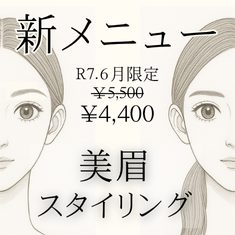 美眉スタイリングキャンペーン